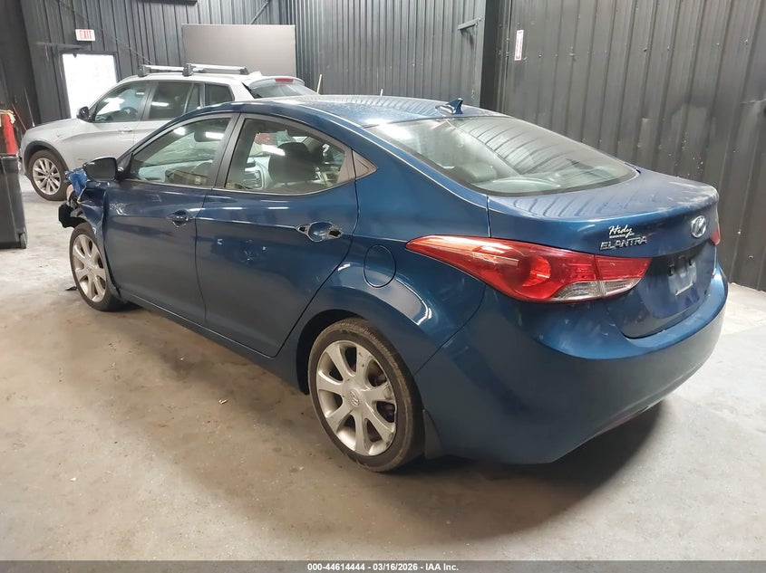 2013 Hyundai Elantra VIN KMHDH4AE8DU950046 IAAI salvage auction — LEFT SIDE, Salvage Title, sold $425 on 2026-07-07 (photo 3)