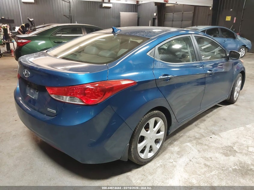 2013 Hyundai Elantra VIN KMHDH4AE8DU950046 IAAI salvage auction — LEFT SIDE, Salvage Title, sold $425 on 2026-07-07 (photo 4)