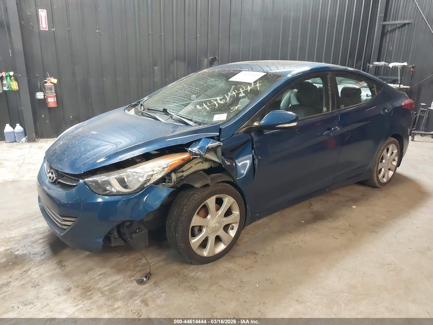 2013 Hyundai Elantra VIN KMHDH4AE8DU950046 IAAI salvage auction — LEFT SIDE, Salvage Title, sold $425 on 2026-07-07 (photo 6)