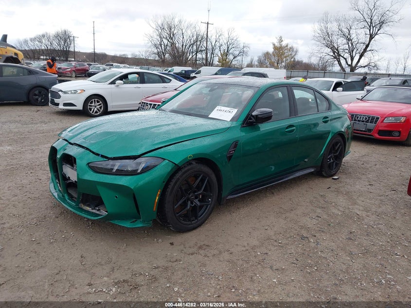 2025 BMW M3 VIN WBS13HJ0XSFT76657 IAAI salvage auction — FRONT END, Salvage Title, sold $26,250 on 2026-07-30 (photo 2)