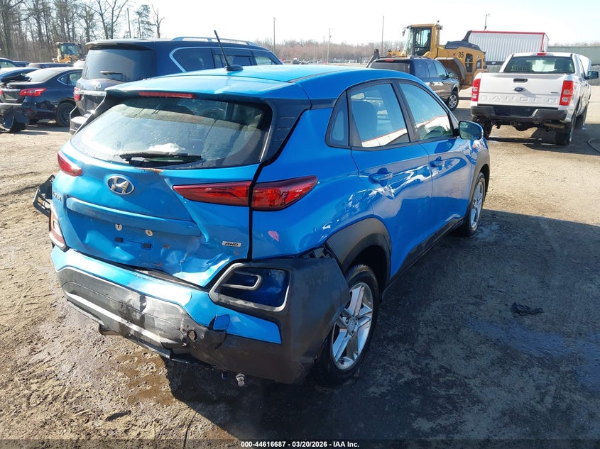 2018 Hyundai Kona VIN KM8K1CAA0JU179760 IAAI salvage auction — REAR END, Salvage Title, sold $2,650 on 2026-07-15 (photo 4)