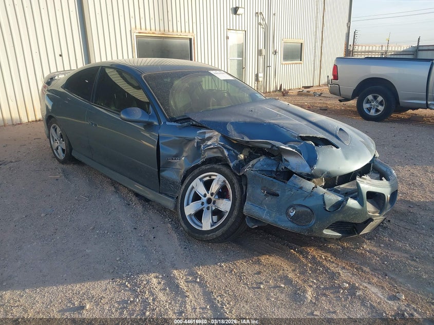 2005 Pontiac Gto VIN 6G2VX12U85L396022 IAAI salvage auction — FRONT END, Salvage (Texas), sold $3,700 on 2026-07-23 (photo 1)