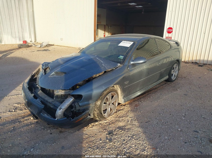 2005 Pontiac Gto VIN 6G2VX12U85L396022 IAAI salvage auction — FRONT END, Salvage (Texas), sold $3,700 on 2026-07-23 (photo 2)