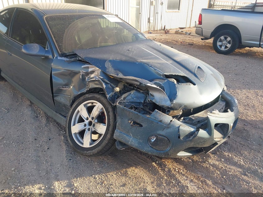 2005 Pontiac Gto VIN 6G2VX12U85L396022 IAAI salvage auction — FRONT END, Salvage (Texas), sold $3,700 on 2026-07-23 (photo 6)