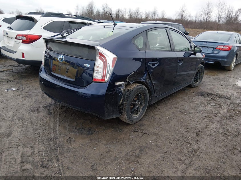 2014 Toyota Prius VIN JTDKN3DU9E0364448 IAAI salvage auction — REAR END, Salvage Title, sold $175 on 2026-07-23 (photo 4)