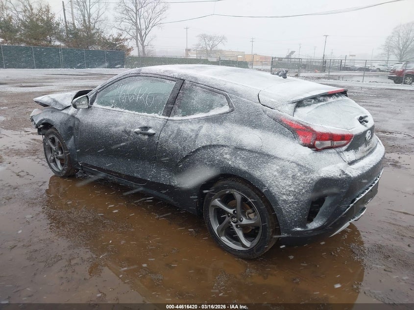 2019 Hyundai Veloster VIN KMHTG6AF4KU017941 IAAI salvage auction — FRONT END, Salvage Title, sold $550 on 2026-07-28 (photo 3)