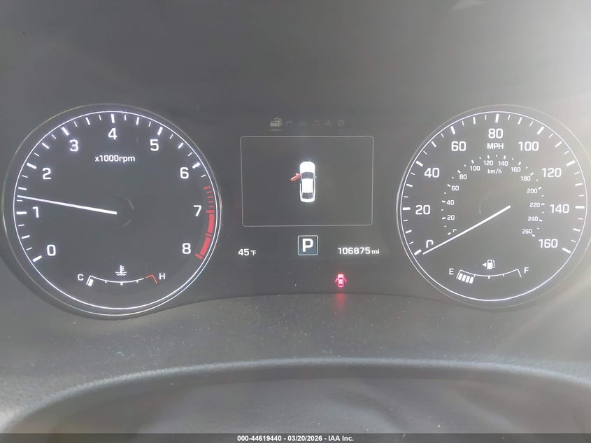 2016 Hyundai Genesis VIN KMHGN4JE2GU106465 IAAI salvage auction — FRONT & REAR, Salvage Title, sold $3,500 on 2026-07-13 (photo 7)