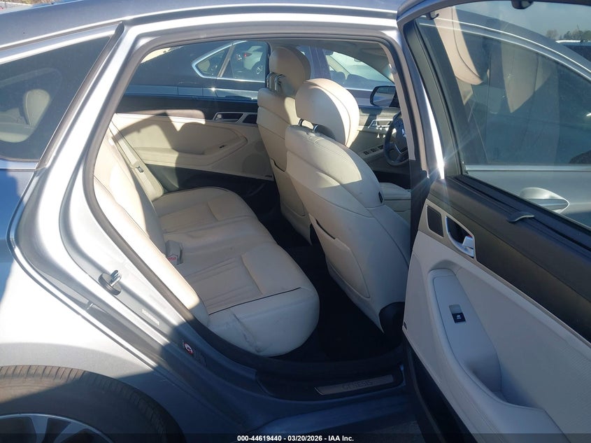 2016 Hyundai Genesis VIN KMHGN4JE2GU106465 IAAI salvage auction — FRONT & REAR, Salvage Title, sold $3,500 on 2026-07-13 (photo 8)
