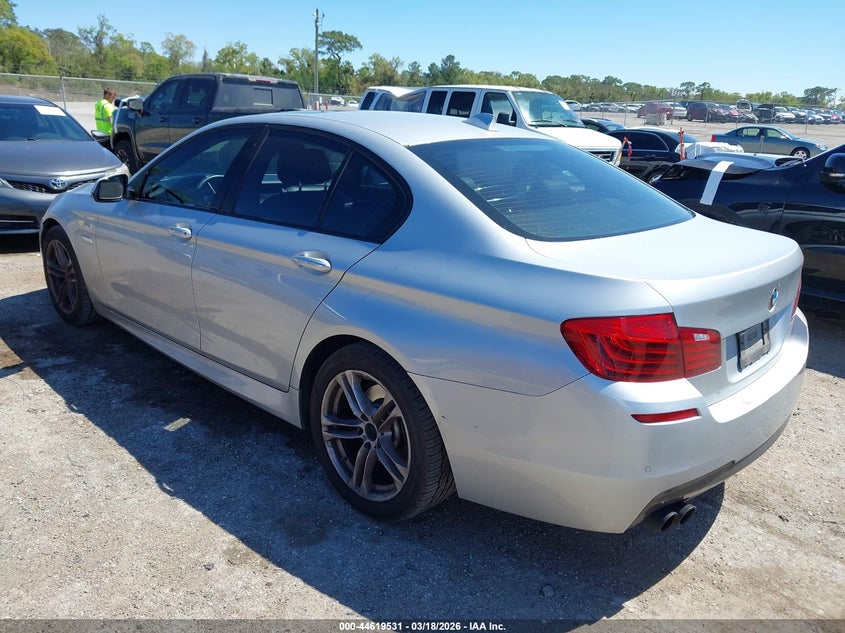 2015 BMW 5er VIN WBA5A5C56FD523190 IAAI salvage auction — LEFT FRONT, Salvage Title, sold $3,225 on 2026-07-16 (photo 3)