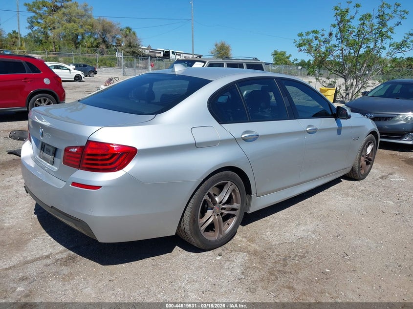 2015 BMW 5er VIN WBA5A5C56FD523190 IAAI salvage auction — LEFT FRONT, Salvage Title, sold $3,225 on 2026-07-16 (photo 4)