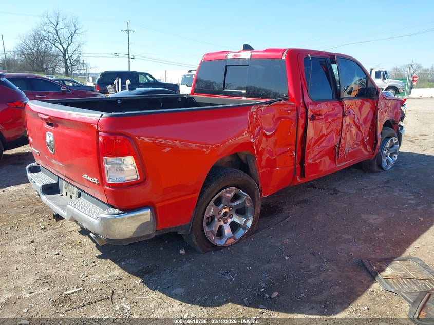 2021 Ram 1500 VIN 1C6SRFBT1MN527800 IAAI salvage auction — SIDE, Salvage Title, sold $4,900 on 2026-07-17 (photo 4)