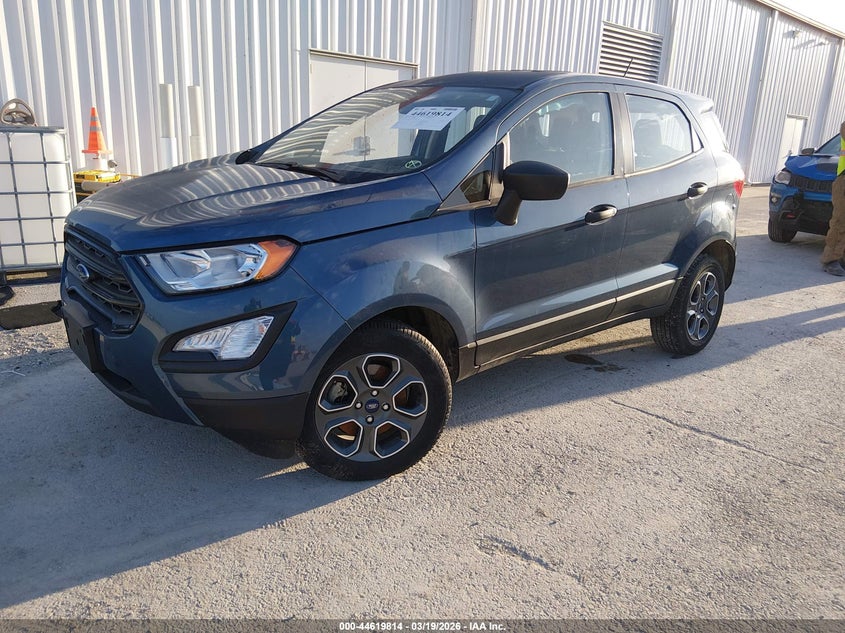 2022 Ford Ecosport VIN MAJ6S3FL4NC465156 IAAI salvage auction — RIGHT FRONT, Salvage (Illinois), sold $1,050 on 2026-07-07 (photo 2)