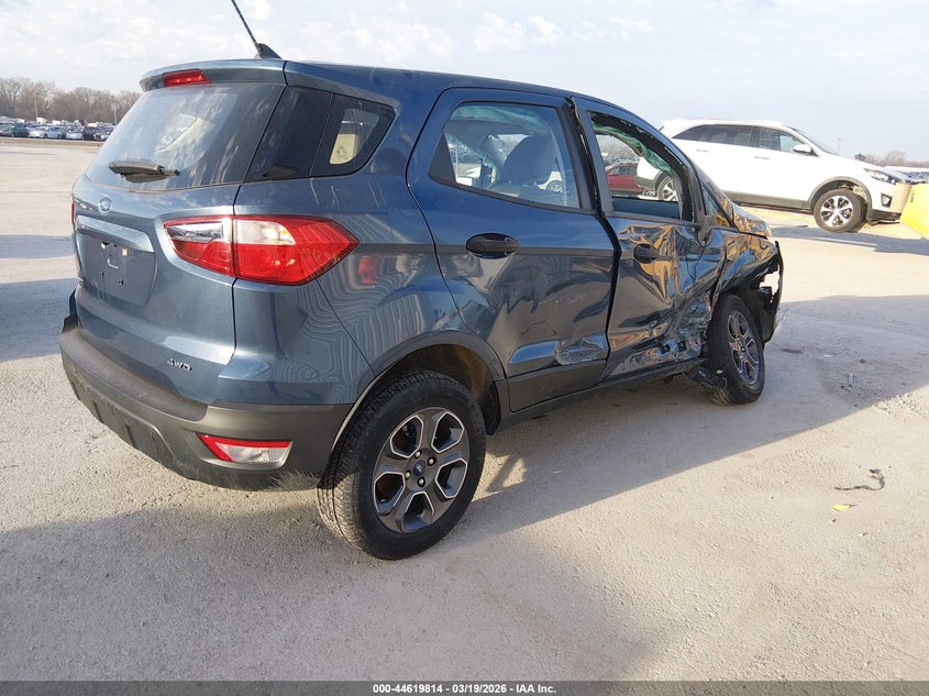 2022 Ford Ecosport VIN MAJ6S3FL4NC465156 IAAI salvage auction — RIGHT FRONT, Salvage (Illinois), sold $1,050 on 2026-07-07 (photo 4)