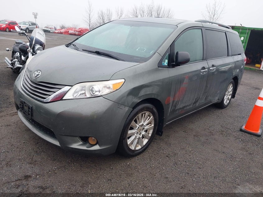 2012 Toyota Sienna VIN 5TDDK3DC6CS048315 IAAI salvage auction — NORMAL WEAR, Salvage (Texas), sold $1,900 on 2026-07-14 (photo 2)