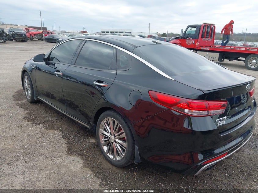 2016 Kia Optima VIN 5XXGV4L21GG094256 IAAI salvage auction — FRONT END, Clear (Oklahoma), sold $900 on 2026-07-14 (photo 3)