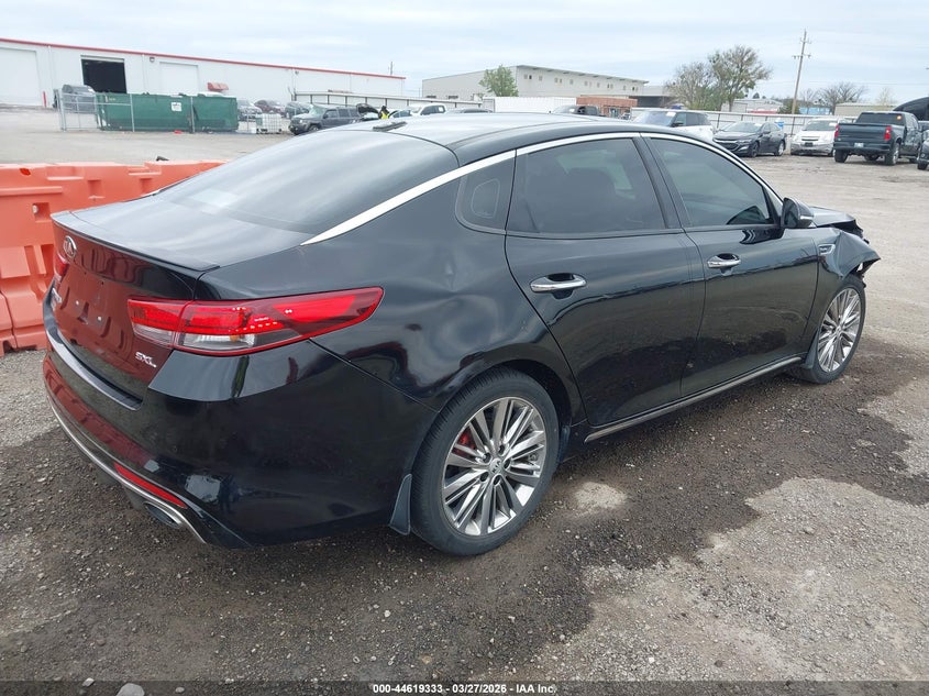 2016 Kia Optima VIN 5XXGV4L21GG094256 IAAI salvage auction — FRONT END, Clear (Oklahoma), sold $900 on 2026-07-14 (photo 4)