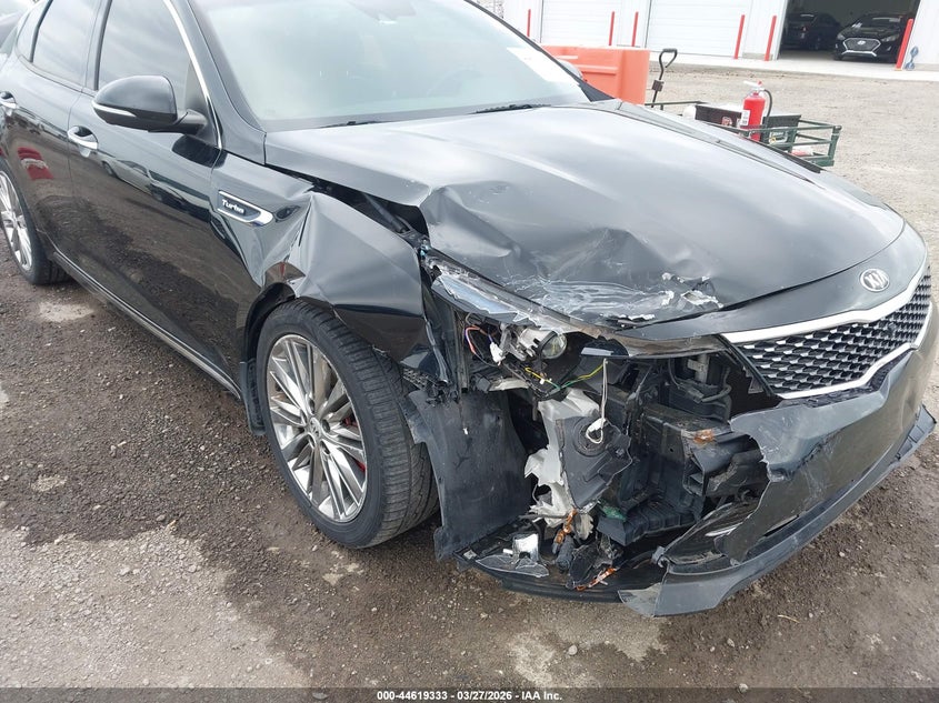 2016 Kia Optima VIN 5XXGV4L21GG094256 IAAI salvage auction — FRONT END, Clear (Oklahoma), sold $900 on 2026-07-14 (photo 6)