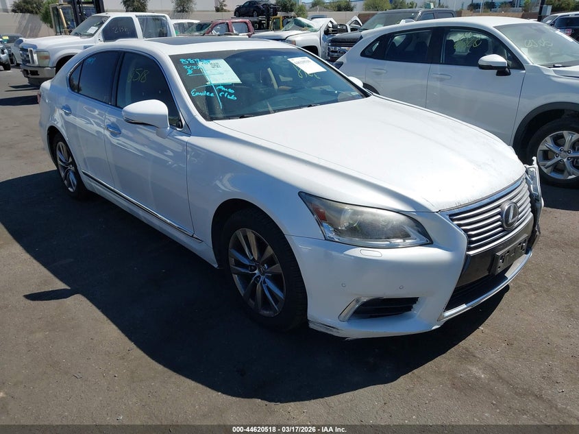 2013 Lexus Ls VIN JTHBL5EF5D5123505 IAAI salvage auction — LEFT FRONT, Salvage Title, sold $7,000 on 2026-08-14 (photo 1)