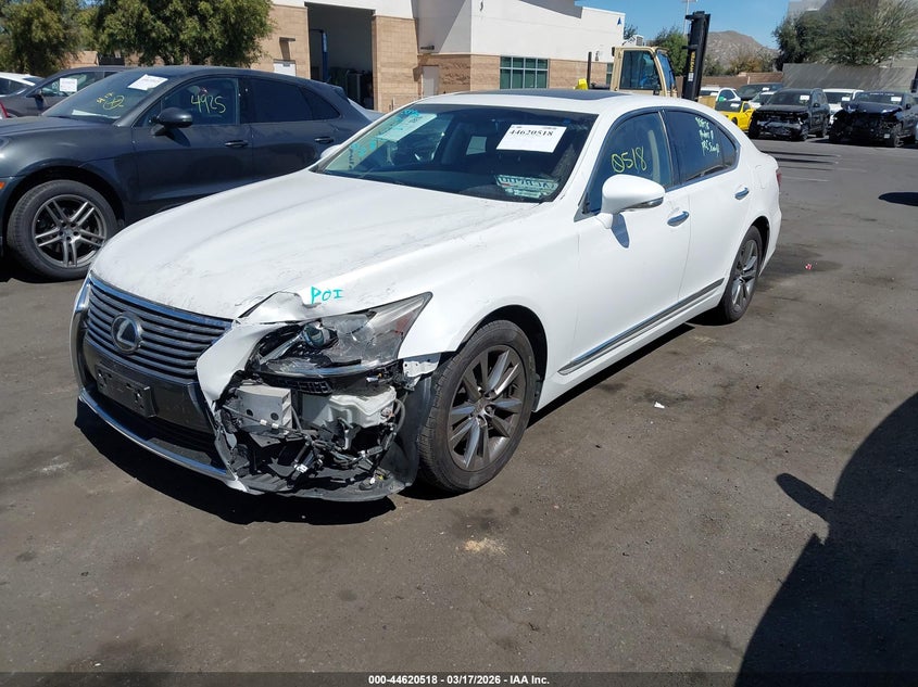 2013 Lexus Ls VIN JTHBL5EF5D5123505 IAAI salvage auction — LEFT FRONT, Salvage Title, sold $7,000 on 2026-08-14 (photo 2)