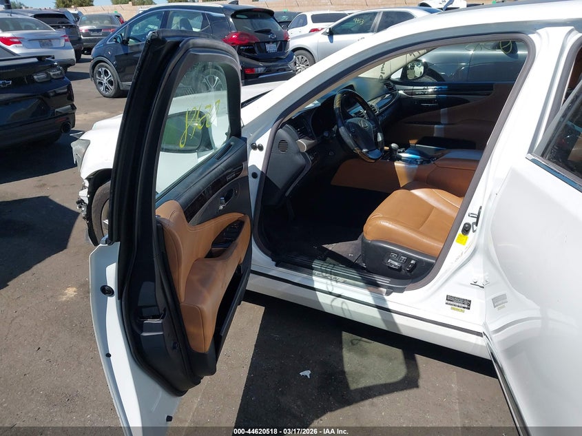 2013 Lexus Ls VIN JTHBL5EF5D5123505 IAAI salvage auction — LEFT FRONT, Salvage Title, sold $7,000 on 2026-08-14 (photo 5)