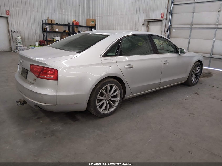 2012 Audi A8 VIN WAURVAFD3CN010907 IAAI salvage auction — FRONT END, Wait Title, sold $1,350 on 2026-07-28 (photo 4)