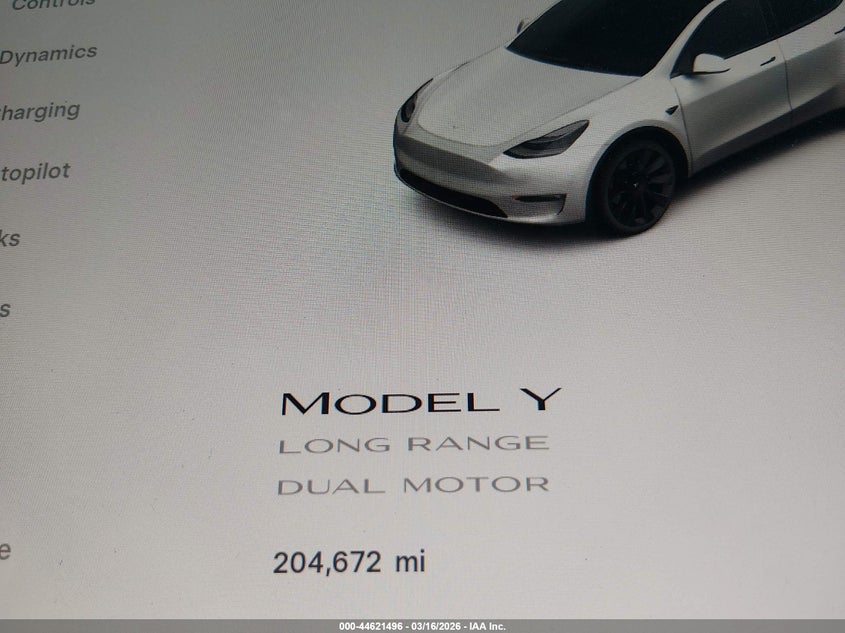 2022 Tesla Model y VIN 7SAYGDEE3NF386189 IAAI salvage auction — FRONT END, Salvage Title, sold $5,800 on 2026-07-09 (photo 7)