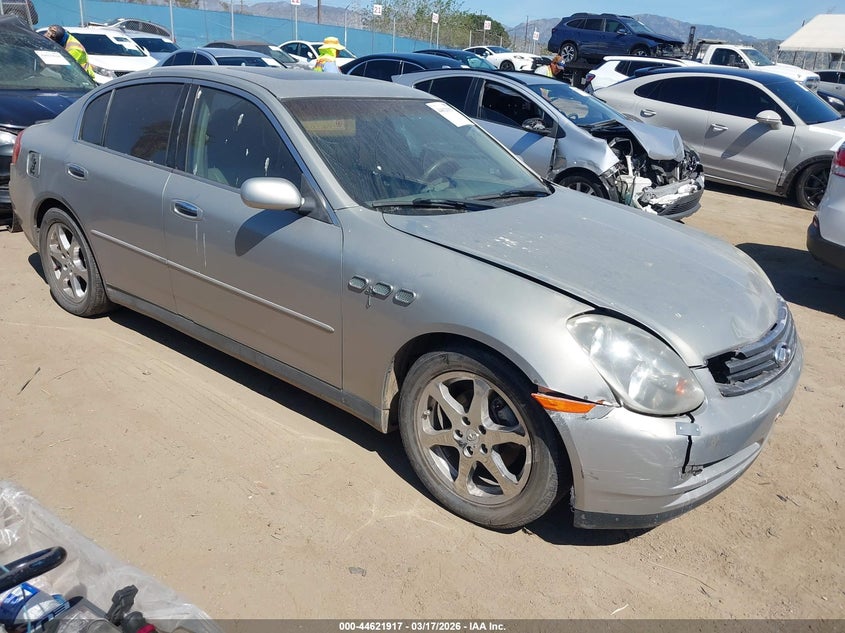 2003 Infiniti G35 VIN JNKCV51E33M018963 IAAI salvage auction — FRONT END, Salvage (California), sold $200 on 2026-07-08 (photo 1)