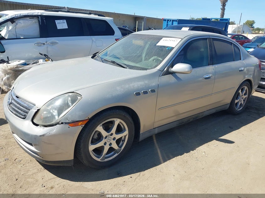 2003 Infiniti G35 VIN JNKCV51E33M018963 IAAI salvage auction — FRONT END, Salvage (California), sold $200 on 2026-07-08 (photo 2)