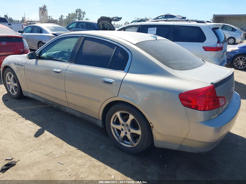 2003 Infiniti G35 VIN JNKCV51E33M018963 IAAI salvage auction — FRONT END, Salvage (California), sold $200 on 2026-07-08 (photo 3)
