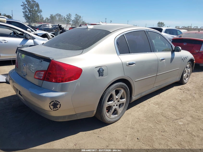 2003 Infiniti G35 VIN JNKCV51E33M018963 IAAI salvage auction — FRONT END, Salvage (California), sold $200 on 2026-07-08 (photo 4)