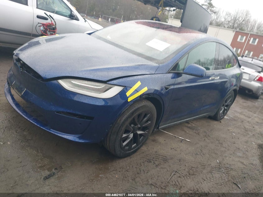 2022 Tesla Model x VIN 7SAXCDE50NF346305 IAAI salvage auction — UNKNOWN, Wait Title, sold $14,000 on 2026-07-21 (photo 2)