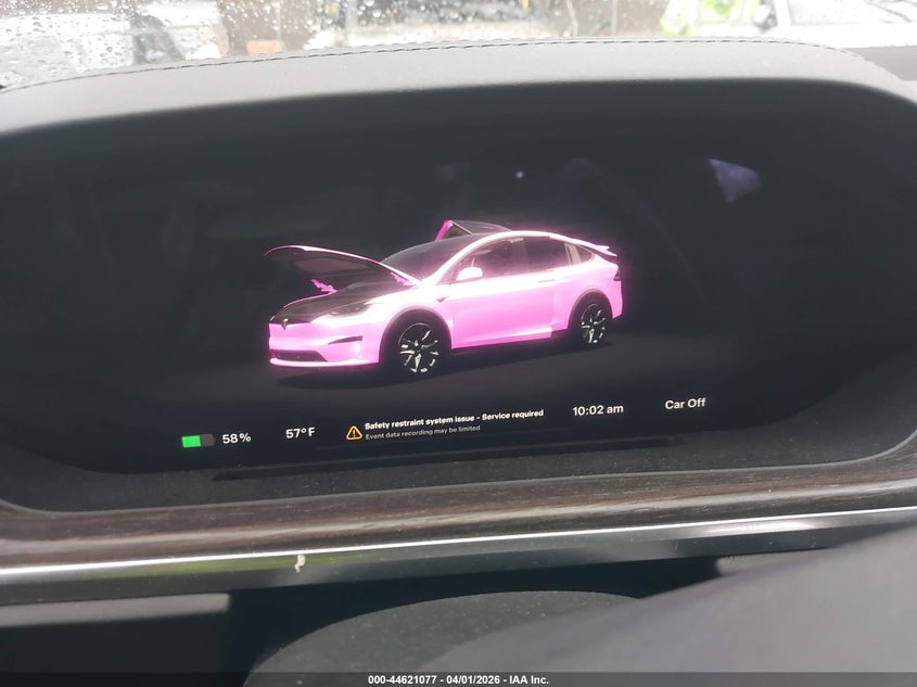 2022 Tesla Model x VIN 7SAXCDE50NF346305 IAAI salvage auction — UNKNOWN, Wait Title, sold $14,000 on 2026-07-21 (photo 7)