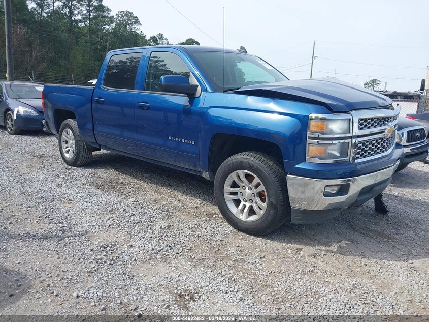 2015 Chevrolet Silverado VIN 3GCPCREC7FG163312 IAAI salvage auction — LEFT FRONT, Salvage (Mississippi), sold $3,150 on 2026-08-20 (photo 1)