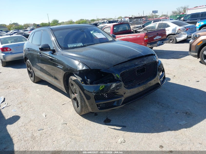 2019 Jaguar F-pace VIN SADCJ2FX8KA395895 IAAI salvage auction — FRONT END, Salvage Title, sold $4,750 on 2026-07-08 (photo 1)
