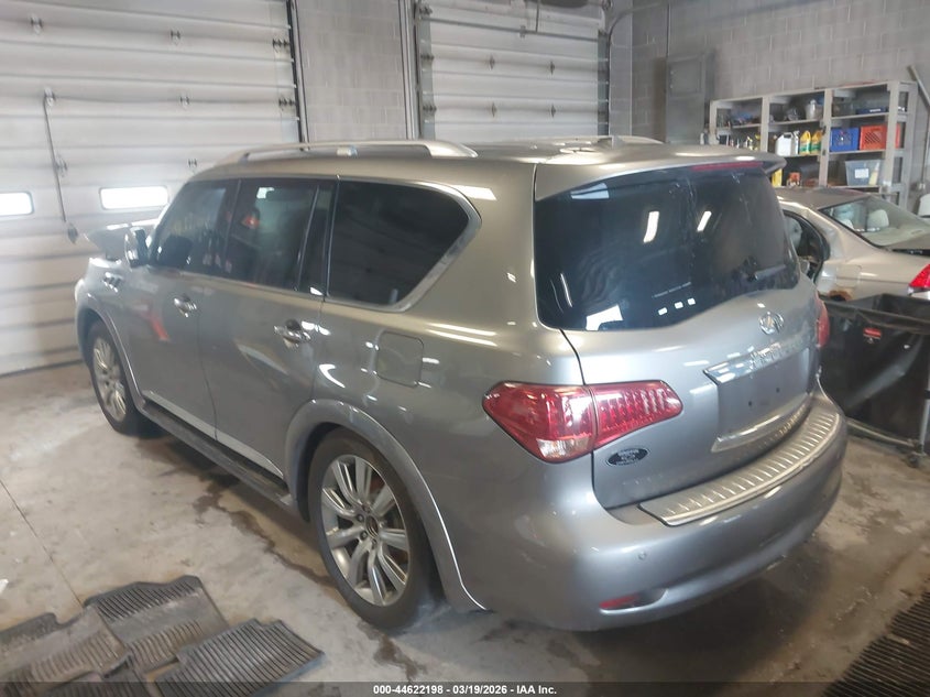 2012 Infiniti Qx56 VIN JN8AZ2NE1C9022300 IAAI salvage auction — FRONT END, Salvage Title, sold $1,150 on 2026-07-14 (photo 3)