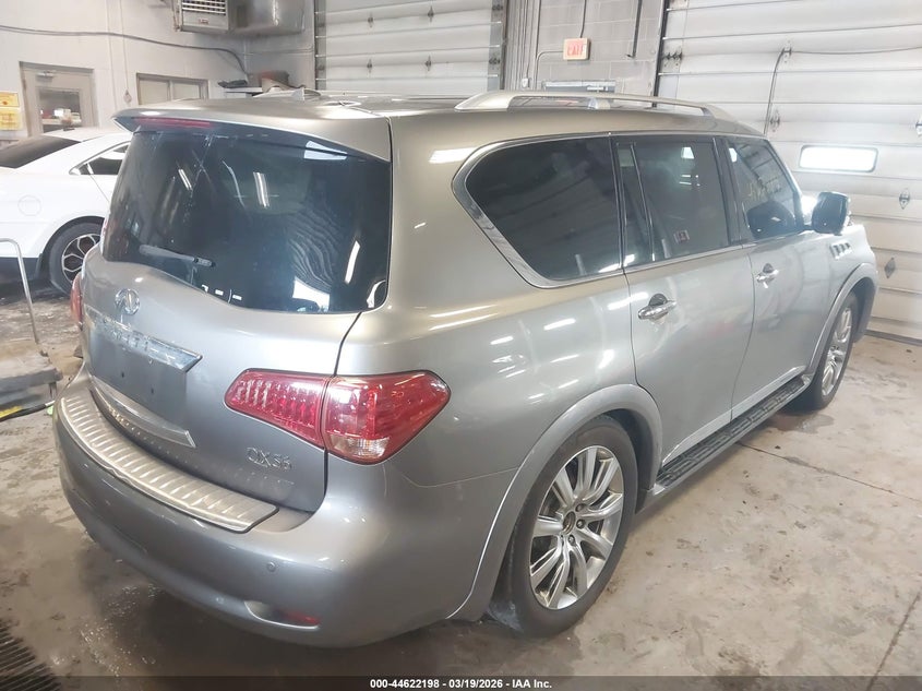 2012 Infiniti Qx56 VIN JN8AZ2NE1C9022300 IAAI salvage auction — FRONT END, Salvage Title, sold $1,150 on 2026-07-14 (photo 4)