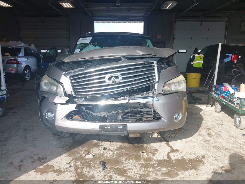 2012 Infiniti Qx56 VIN JN8AZ2NE1C9022300 IAAI salvage auction — FRONT END, Salvage Title, sold $1,150 on 2026-07-14 (photo 6)