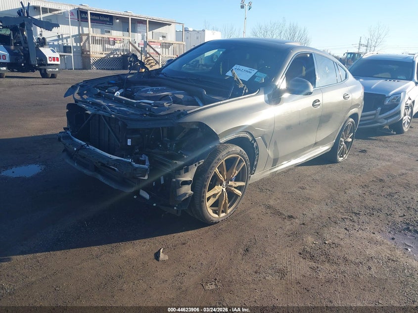 2023 BMW X6 VIN 5UXCY8C03P9R79663 IAAI salvage auction — FRONT END, Mv-907A (New York), sold $32,050 on 2026-07-06 (photo 2)