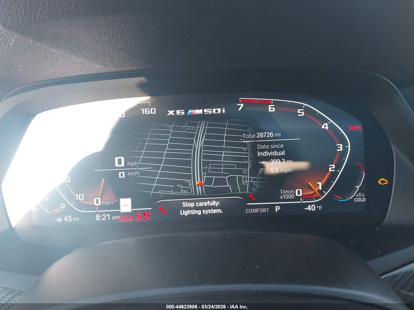 2023 BMW X6 VIN 5UXCY8C03P9R79663 IAAI salvage auction — FRONT END, Mv-907A (New York), sold $32,050 on 2026-07-06 (photo 7)