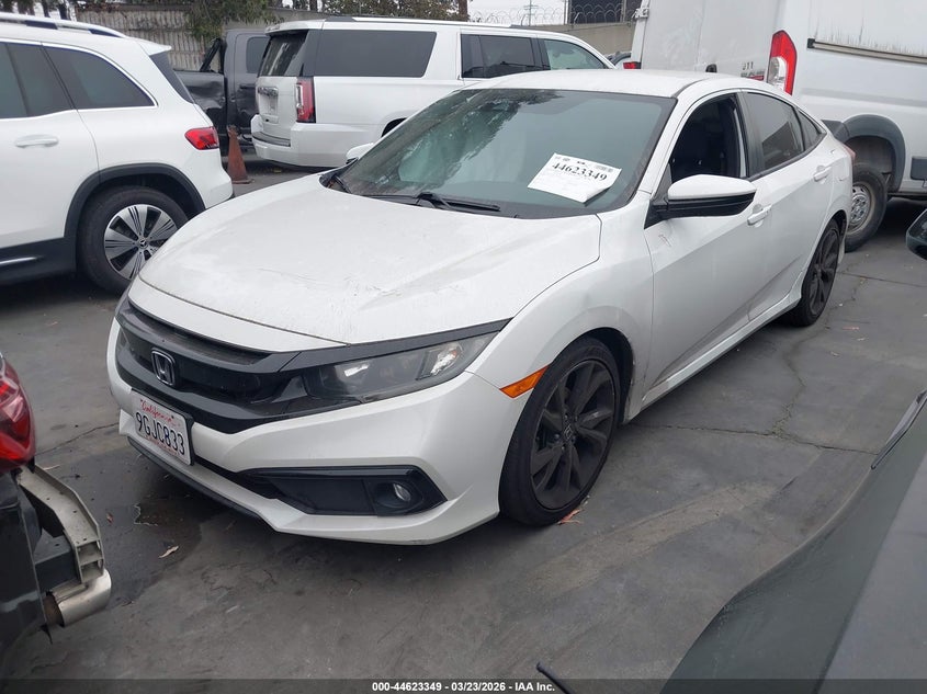 2020 Honda Civic VIN 2HGFC2F8XLH595452 IAAI salvage auction — SIDE, Salvage Title, sold $5,200 on 2026-07-26 (photo 2)