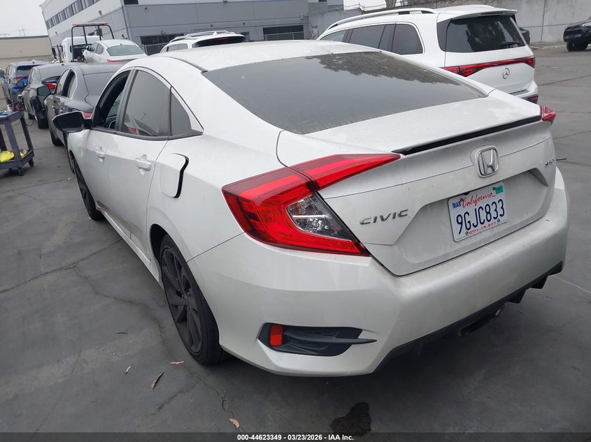 2020 Honda Civic VIN 2HGFC2F8XLH595452 IAAI salvage auction — SIDE, Salvage Title, sold $5,200 on 2026-07-26 (photo 3)