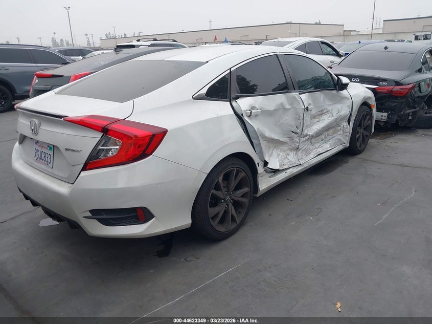 2020 Honda Civic VIN 2HGFC2F8XLH595452 IAAI salvage auction — SIDE, Salvage Title, sold $5,200 on 2026-07-26 (photo 4)