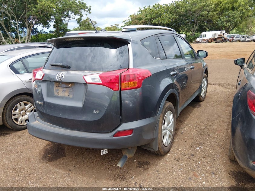 2014 Toyota Rav 4 VIN JTMZFREV9EJ008579 IAAI salvage auction — LEFT REAR, Salvage (Hawaii), sold $175 on 2026-07-14 (photo 4)