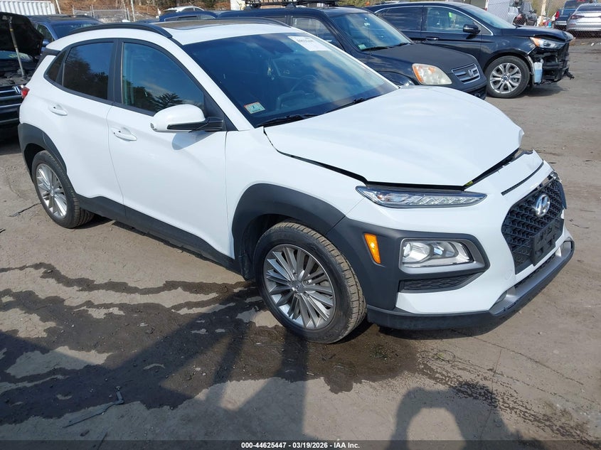 2021 Hyundai Kona VIN KM8K6CAA2MU678498 IAAI salvage auction — FRONT END, Salvage (Idaho), sold $1,550 on 2026-07-28 (photo 1)