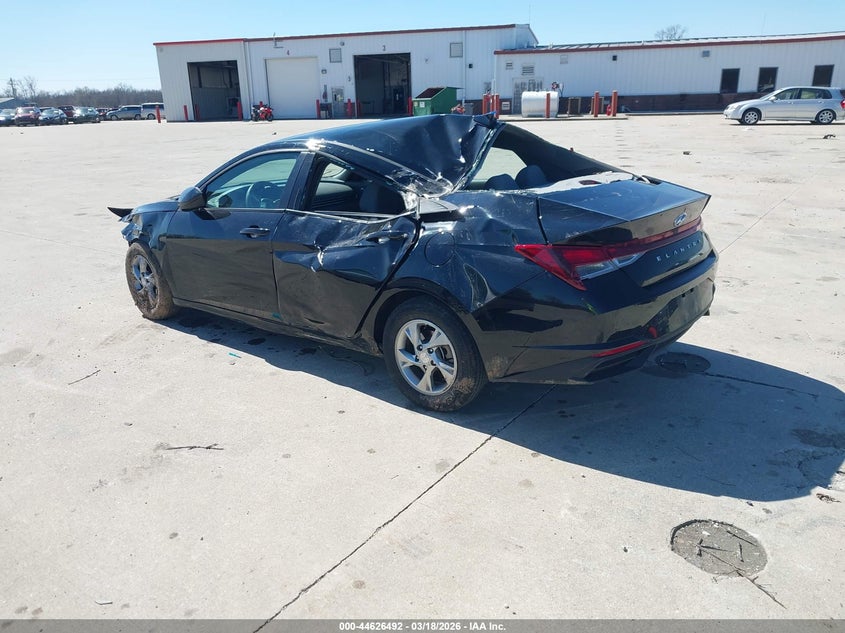 2021 Hyundai Elantra VIN 5NPLL4AG6MH050448 IAAI salvage auction — FRONT & REAR, Salvage (Idaho), sold $1,050 on 2026-07-28 (photo 3)