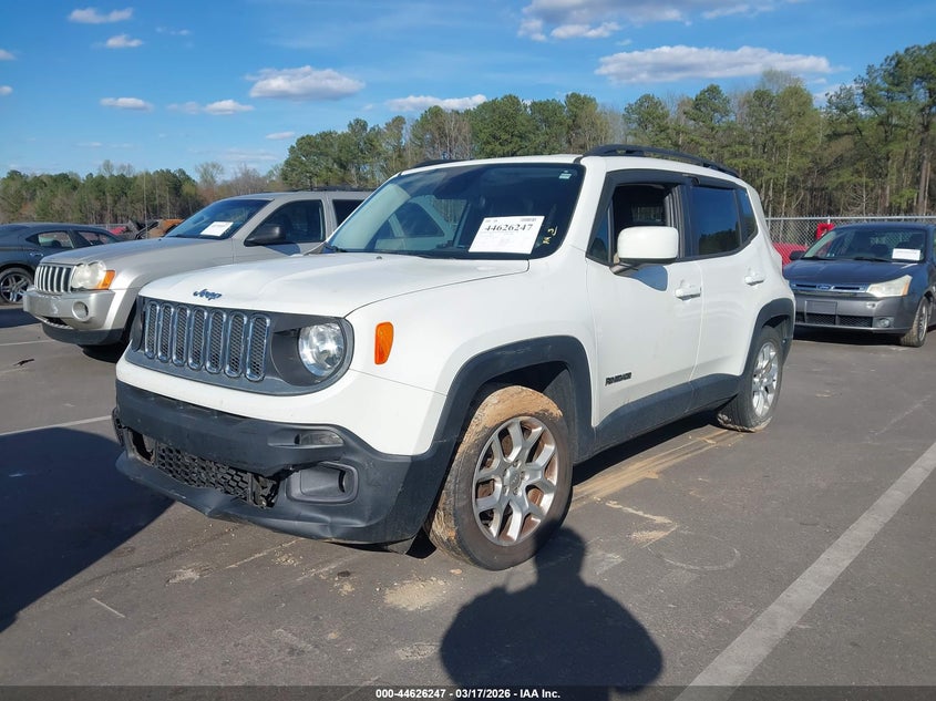 2017 Jeep Renegade VIN ZACCJABB7HPF59971 IAAI salvage auction — FRONT & REAR, Salvage Title, sold $1,900 on 2026-07-08 (photo 2)
