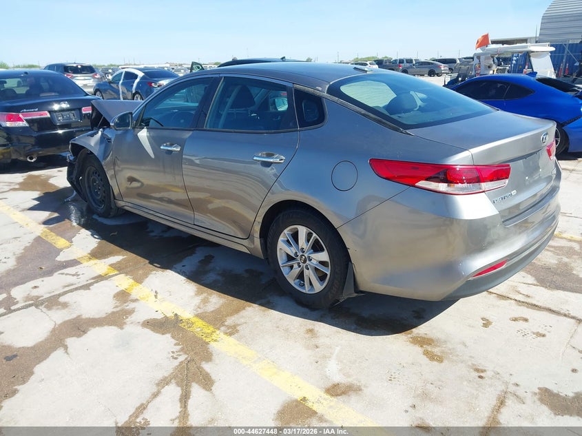 2016 Kia Optima VIN 5XXGT4L39GG112310 IAAI salvage auction — FRONT END, Salvage Title, sold $625 on 2026-07-20 (photo 3)