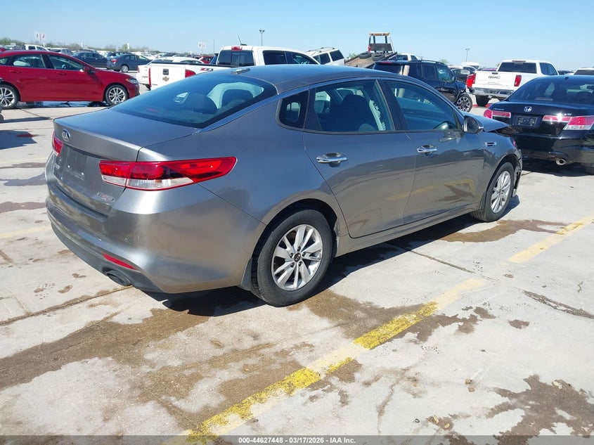 2016 Kia Optima VIN 5XXGT4L39GG112310 IAAI salvage auction — FRONT END, Salvage Title, sold $625 on 2026-07-20 (photo 4)