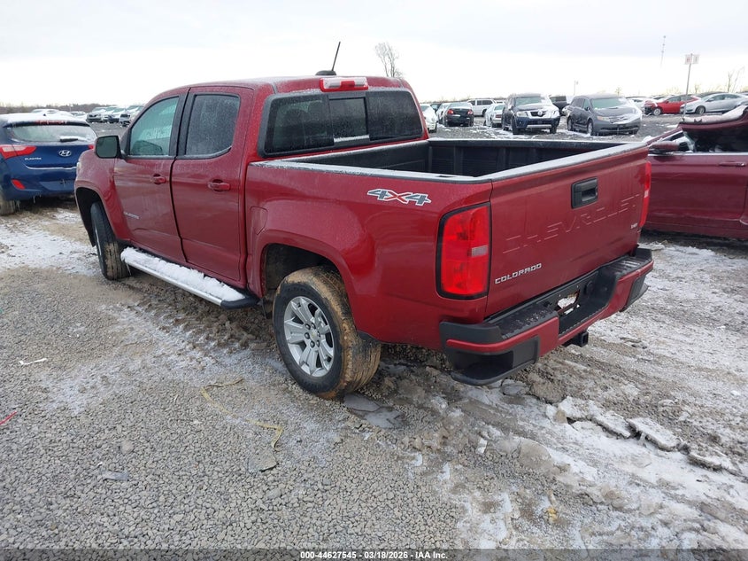 2021 Chevrolet Colorado VIN 1GCGTCEN9M1147185 IAAI salvage auction — FRONT END, Salvage Title, sold $10,200 on 2026-07-29 (photo 3)
