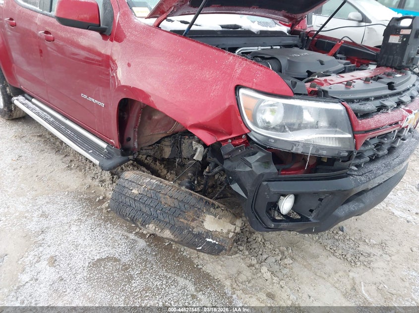 2021 Chevrolet Colorado VIN 1GCGTCEN9M1147185 IAAI salvage auction — FRONT END, Salvage Title, sold $10,200 on 2026-07-29 (photo 6)
